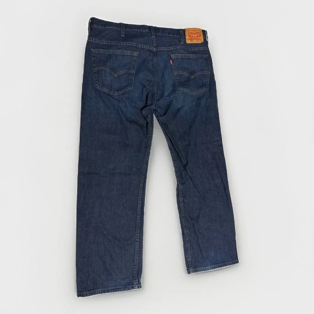 Levi's 569 Loose Straight Jeans Mens W38 L32 Dark Wash Denim